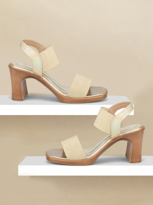 Inc.5 Women Heels(Gold , 4)