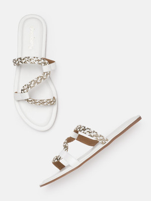 Dressberry Women Flats(White , 6)
