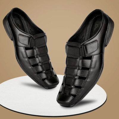 M H Footwear Men Casual(Black , 8)