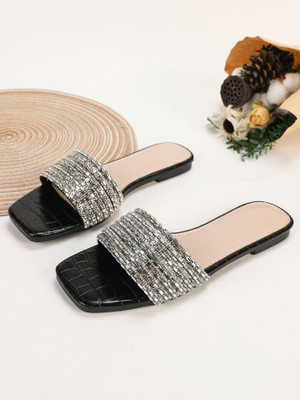 Zoyci Women Flats(Silver , 8)