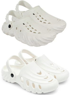 Golf Men Clogs(White, White , 9)