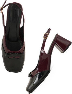 CHEMISTRY Women Heels(Maroon , 4)