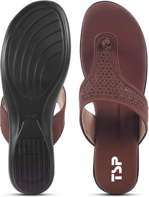 THE STHAPAK BLESS YOUR FEET Women Flats(Brown , 5)