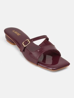 LAVIE Women Heels(Maroon , 9)