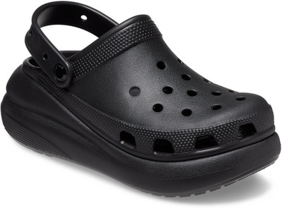 CROCS Classic Crush Women Clogs(Black , 6 UK/India)