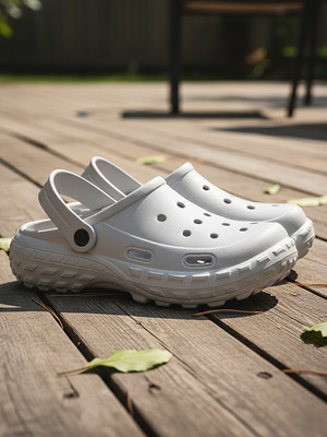 ZIERA Men Clogs(Grey , 10)