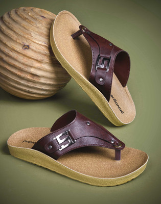 PROVOGUE Men Sandals(Brown , 10)