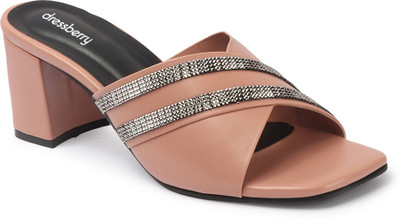 Dressberry Women Heels(Pink , 4)