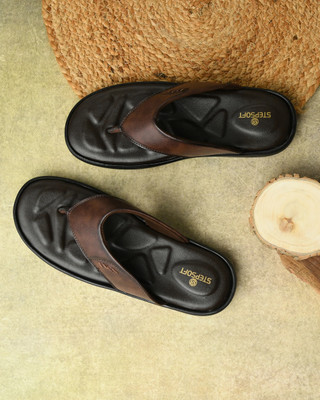 Stepsoft Men Sandals(Brown , 8)
