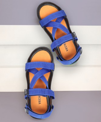 APVM Men Sandals(Blue , 6)