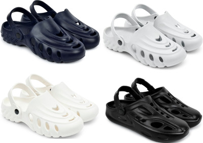 Golf Men Clogs(Blue, Grey, White, Black , 9)
