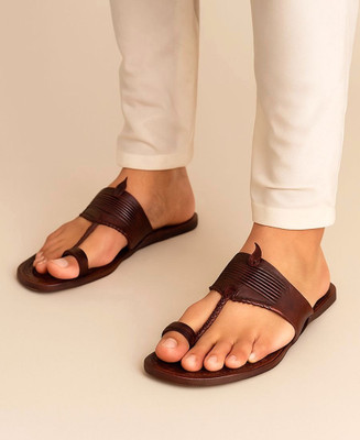 Kolhapuri Men Sandals(Brown , 6)