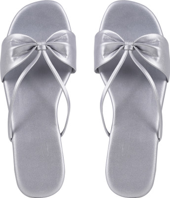 Soleura Women Flats(Silver , 4)