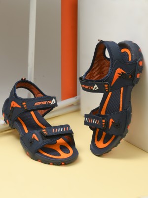 Impakto by Ajanta Men Blue, Orange Sports Sandals