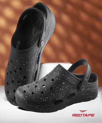 RED TAPE Men Clogs(Black , 6)
