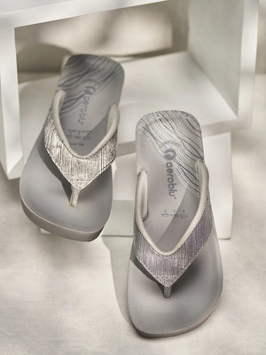 Aeroblu Women Flats(Grey , 9)