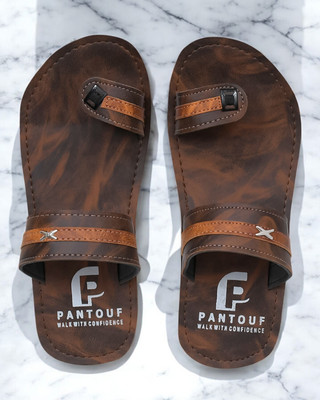easytag Men Sandals(Brown , 9)