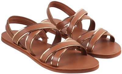 METRO Women Flats(Tan , 5)