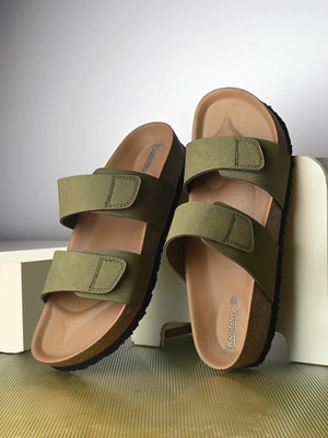 Roadster Men Sandals(Olive , 9)
