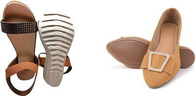 PMS Women Wedges(Beige, Beige , 4)