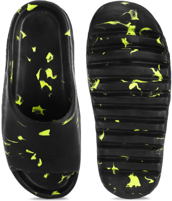 ATHLOES Men Sandals(Black , 8)