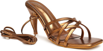 PLANET WALK Lightweight comfort extra-soft with trendy, premium stylish design Women Heels(Copper , 8)