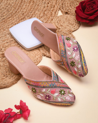 Gerief Women Heels(Gold , 6)