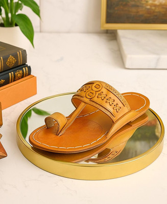 Kolhapuri Men Sandals(Tan , 8)