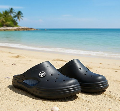 SATERRA Men Sandals(Black , 10)