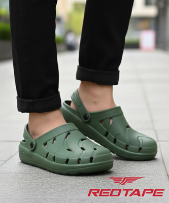 RED TAPE Men Clogs(Olive , 8)