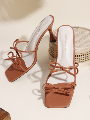 Dressberry Women Heels(Tan , 5)