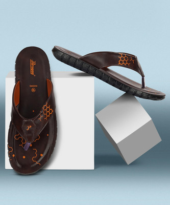 Paragon PUK2225G Men's Slip-on Brown Sandals for Men | Comfortable Sole & Durable Men Sandals(Brown , 7)