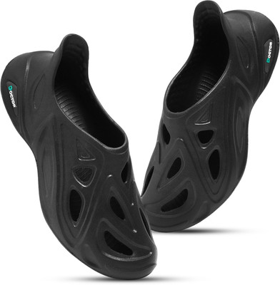 Doctor Health Super Soft NewlyLaunch | Classic | Lightweight | SlipOn|Soft Foot Massager|All SeasonsWear Men Clogs(Black , 8)