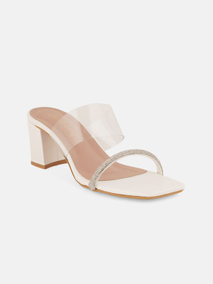 Dressberry Women Heels(White , 3)