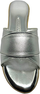 PMS Women Wedges(Silver , 8)