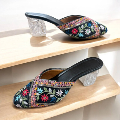 ABEESHA Women Heels(Black , 9)