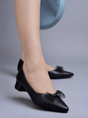 SHOETOPIA Women Bellies(Black , 6)