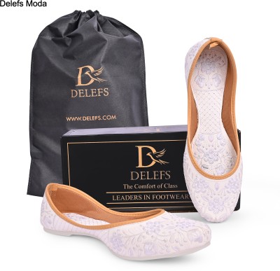 Delefs Moda Women Bellies(White , 3)