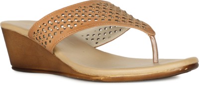 Bata Women Wedges(Gold , 5)