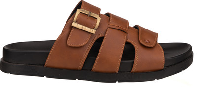 Silverline Men Sandals(Tan , 6)