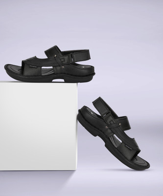 Bucik BCK073 Lightweight Comfort Extra Soft Summer Trendy Premium Stylish Party Men Sandals(Black , 6)
