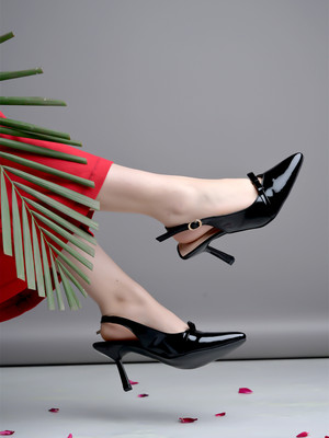 Stylestry Women Heels(Black , 3)