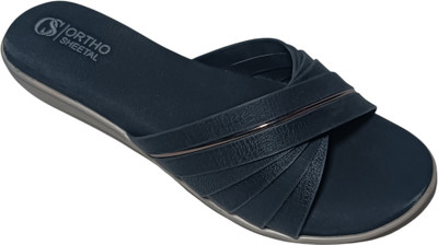 ORTHO SHEETAL Women Flats(Black , 9)