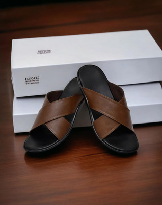 InfiniTrenz Men Sandals(Brown , 7)