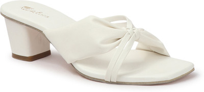 Picktoes PT-451 Lightweight Comfort Summer Trendy Premium Stylish Party disigin Women Heels(White , 9)