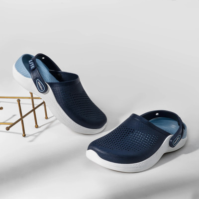 Houfu Men Clogs(Navy , 9)
