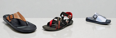 Classica Men Sandals(Tan, Black, Red, Grey , 9)