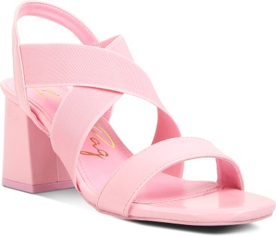 London Rag Women Heels(Pink , 7)