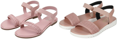 Kuhu Creations Women Flats(Pink, Pink , 6)