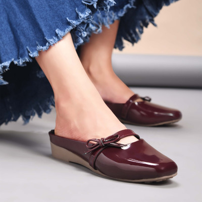 jm looks Women Flats(Maroon , 3)